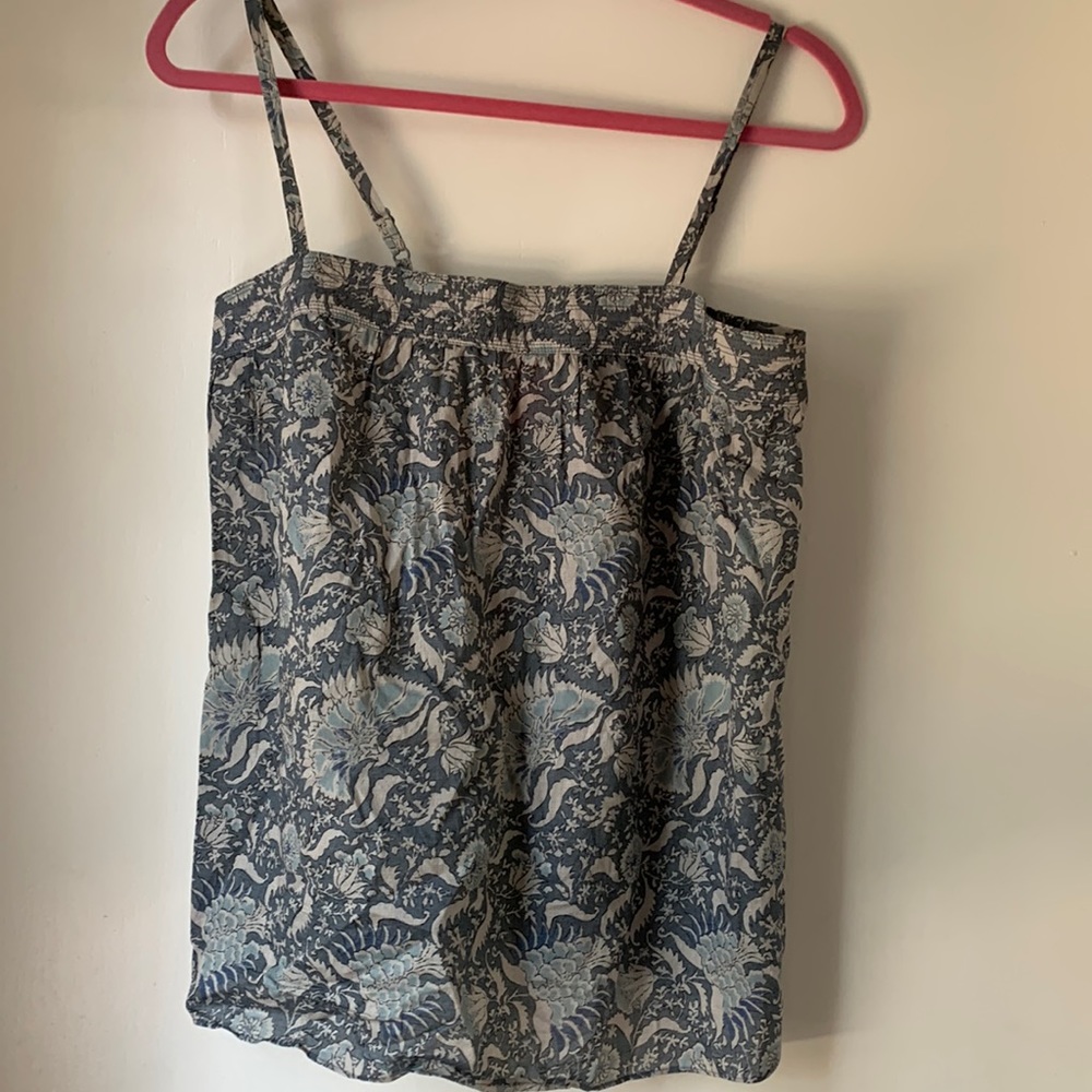 Vince Paisley Print Tank Top- s